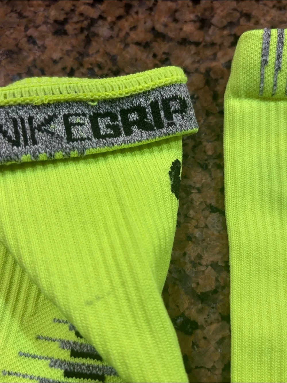 Nike Men’s Crew Socks in Volt (Neon) and Olive